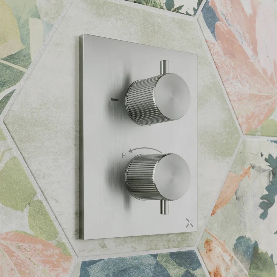 Crosswater 3ONE6 Stainless Steel 1 Outlet Concealed Shower Valve with Crossbox Technology