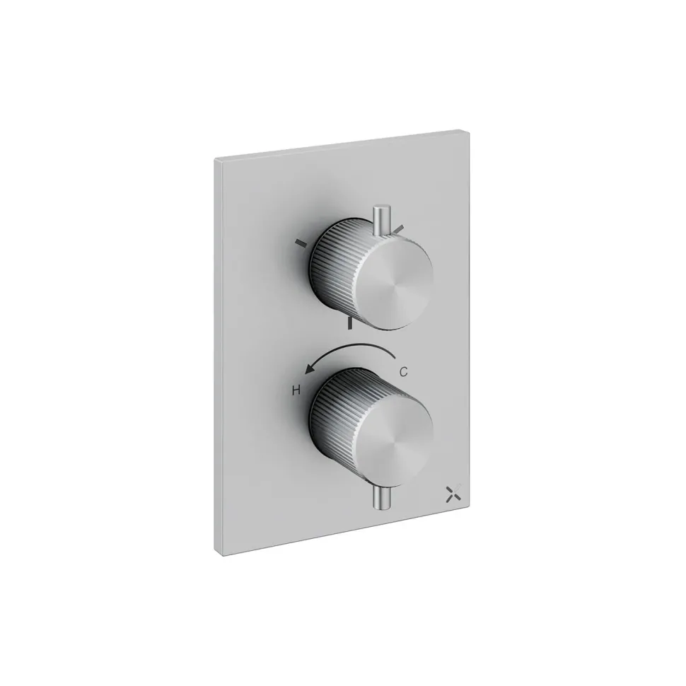 Crosswater 3ONE6 Stainless Steel 3 Outlet Concealed Shower Valve with Crossbox Technology