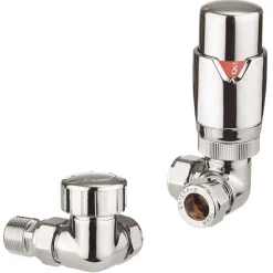 Crosswater Pier Thermostatic Corner Radiator Valves