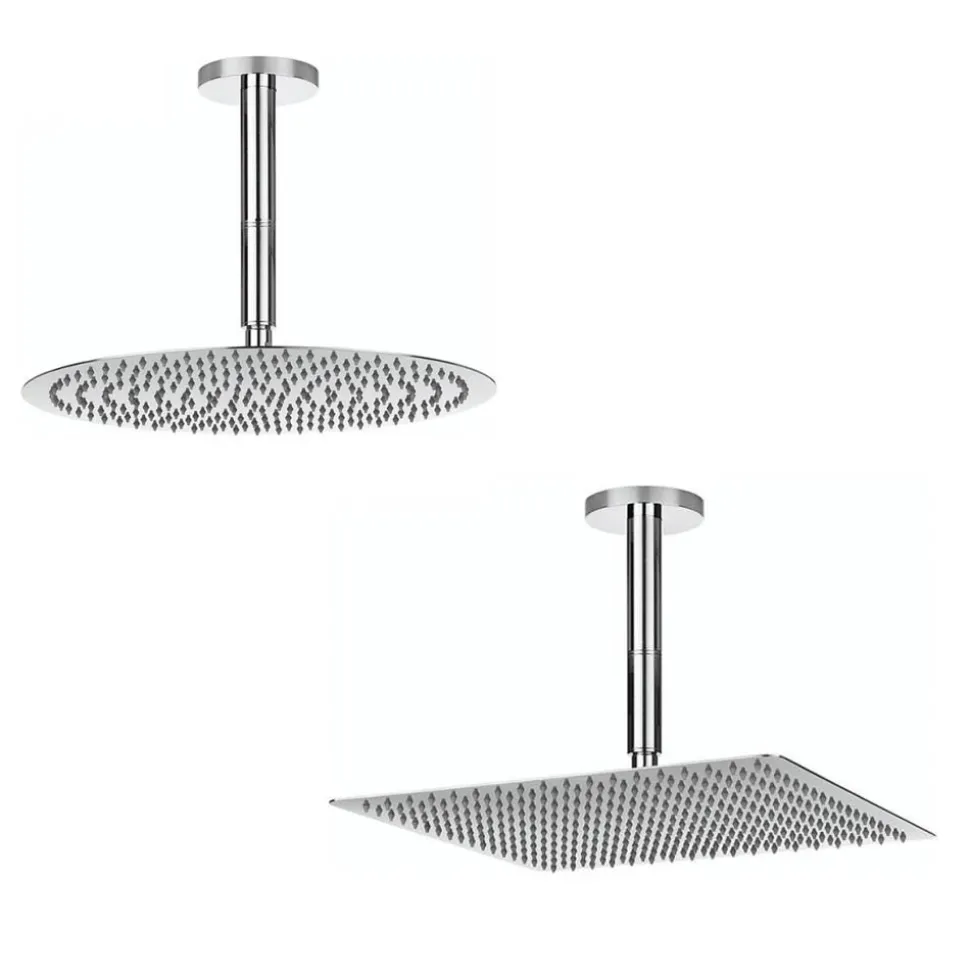Crosswater Rex Chrome Extendable Ceiling Mounted Shower Arm - 80mm, 120mm & 200mm