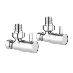 Crosswater Round Angled Radiator Valves