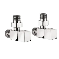 Crosswater Square Angled Radiator Valves