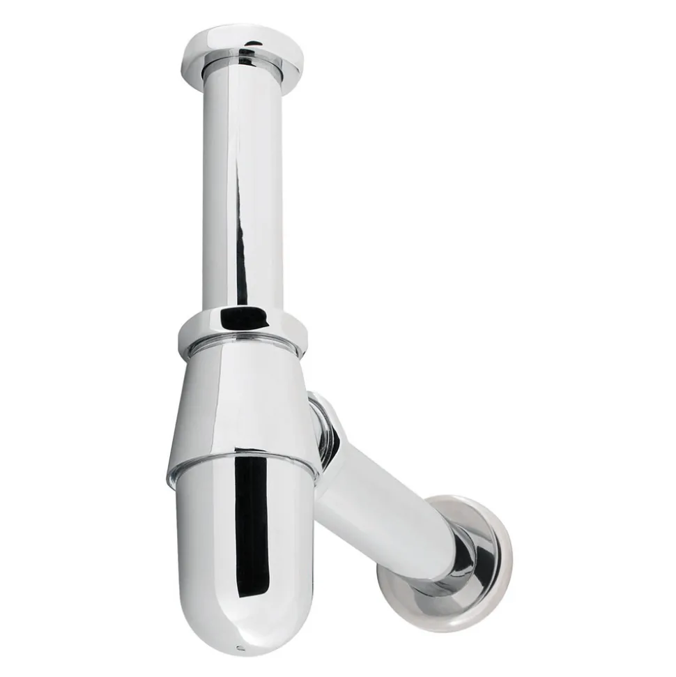 Crosswater Standard Bottle Trap with 400mm Pipe - Chrome
