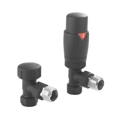 Crosswater Thermostatic Radiator Valve - Matt Black