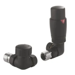 Crosswater Thermostatic Radiator Valve - Matt Black