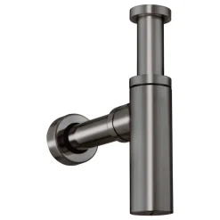 Crosswater Union Bottle Trap - Brushed Black Chrome