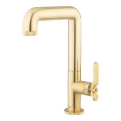 Crosswater Union Tall Basin Mixer Tap - Brushed Brass
