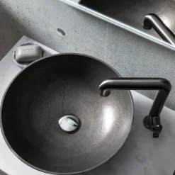 Crosswater Union Tall Basin Mixer Tap - Brushed Black Chrome