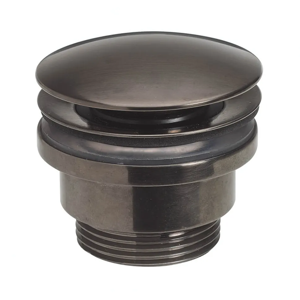 Crosswater Union Universal Basin Click Waste - Brushed Black Chrome