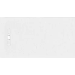 Crosswater Vito 25mm Dolomite Stone Resin Textured Rectangular Shower Tray with Linear Waste Cover