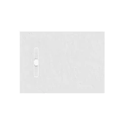 Crosswater Vito 25mm Dolomite Stone Resin Textured Rectangular Shower Tray with Linear Waste Cover