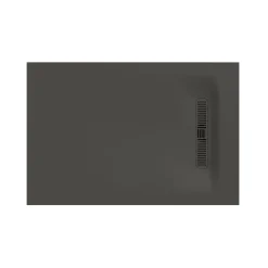 Crosswater Vito 25mm Dolomite Stone Resin Rectangular Shower Tray with Linear Waste Position