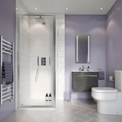 Crosswater Water Square 2 Outlet 2 Handle Shower Bundle - Chrome