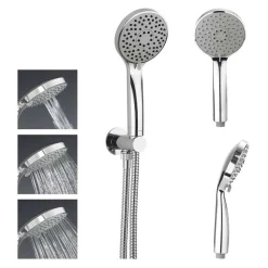 Crosswater Wisp Mini Shower Kit with Triple Function Handset, Outlet Elbow & Hose