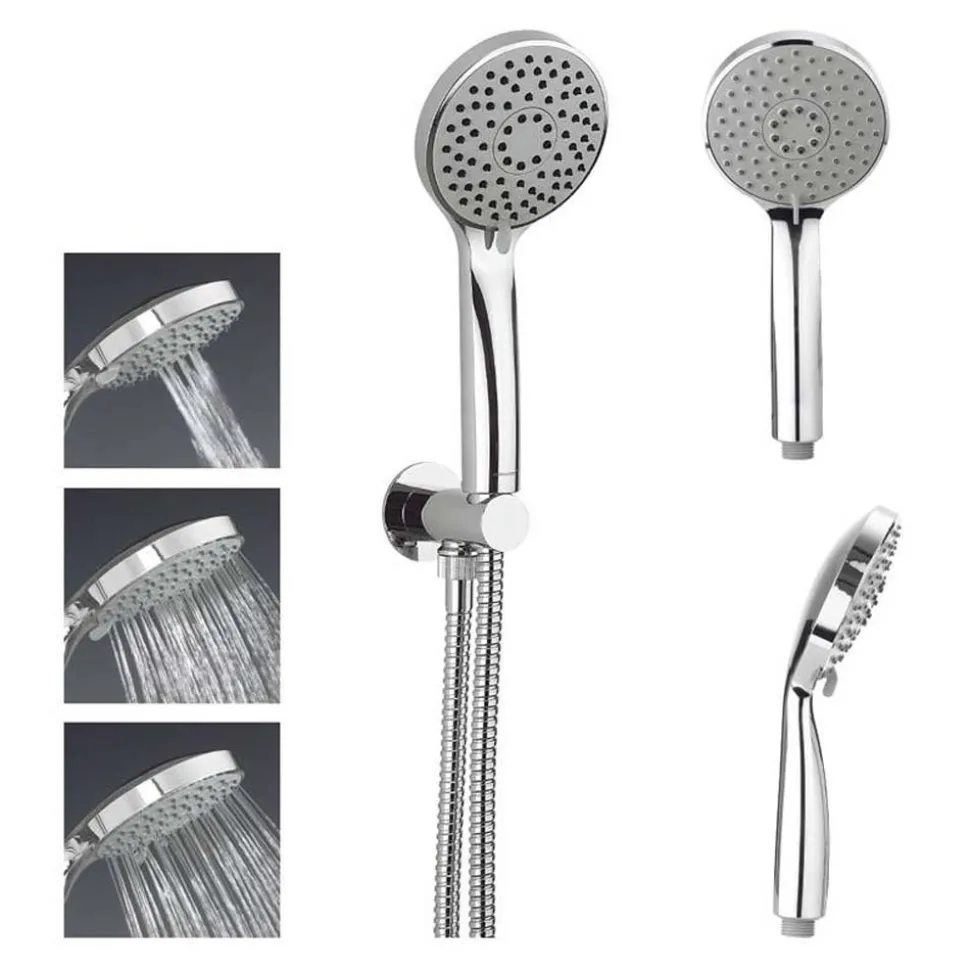 Crosswater Wisp Mini Shower Kit with Triple Function Handset, Outlet Elbow & Hose