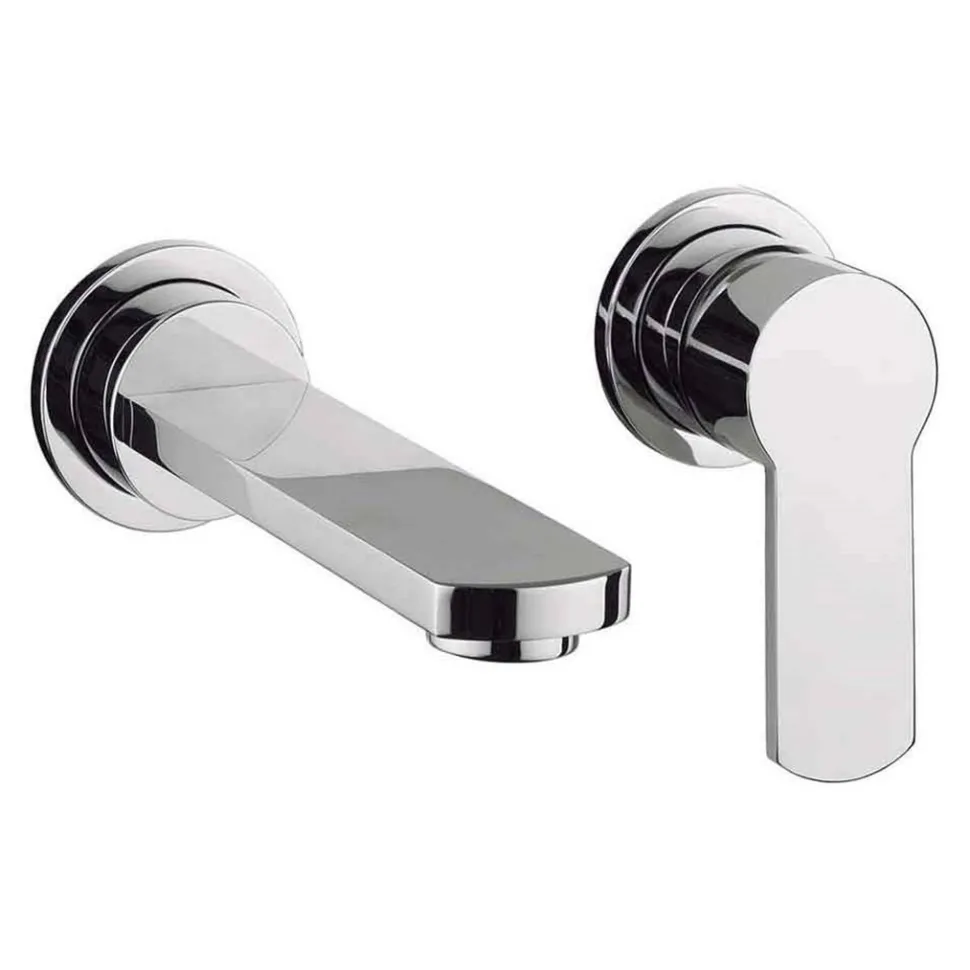 Crosswater Wisp Wall Mounted Basin Valve & Spout Set