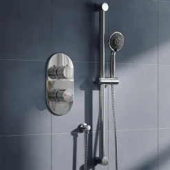 Dahlia Concealed Thermostatic Shower Valve & Slide Rail Kit