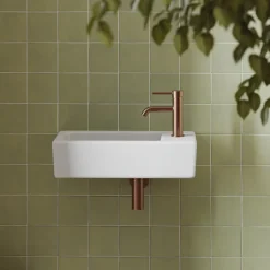 Daisy Matt White Wall Hung Cloakroom Basin - 450 x 245mm