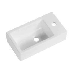 Daisy Matt White Wall Hung Cloakroom Basin - 450 x 245mm
