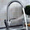 Deva Lever Twin Lever Monobloc Sink Mixer with Swivel Spout