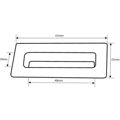 Drench Basin Rectangular Overflow Cover