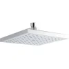 Drench Chrome Square Fixed ABS Shower Head - 200 x 200mm
