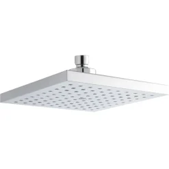 Drench Chrome Square Fixed ABS Shower Head - 200 x 200mm