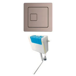 Drench Dual Flush Concealed Cistern with Square Dual Flush Button