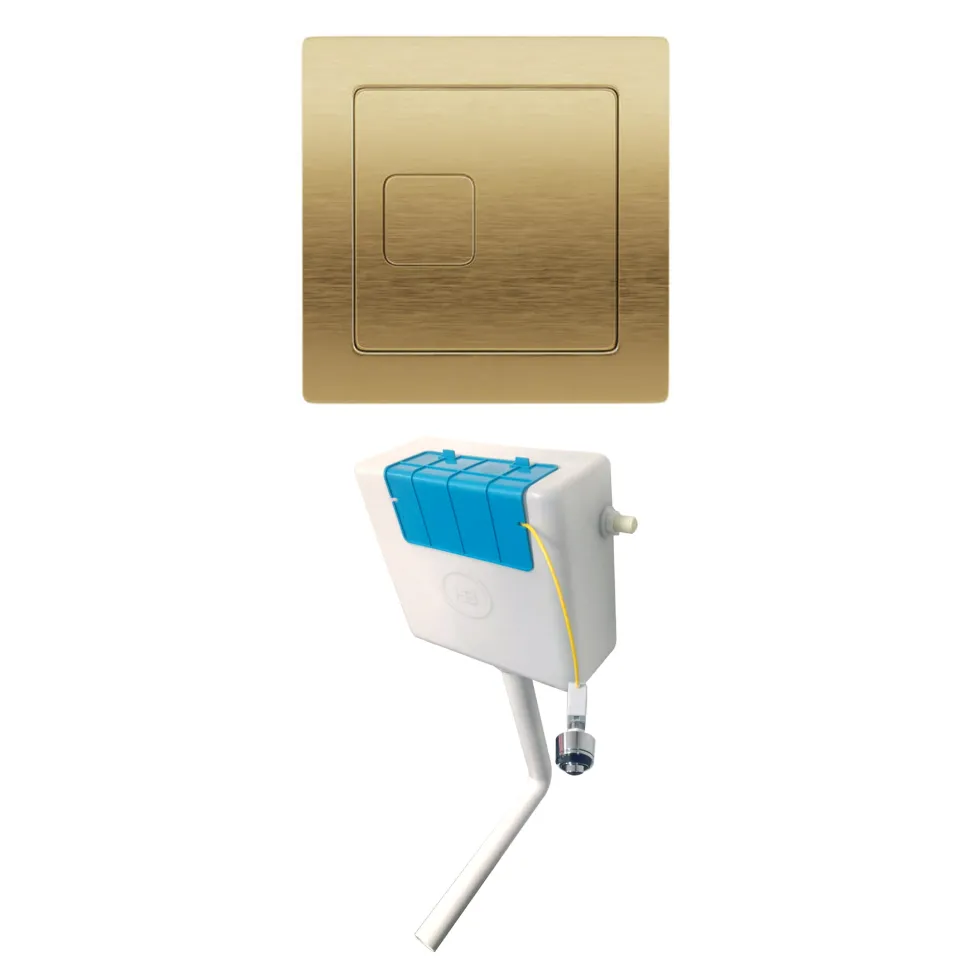 Drench Dual Flush Concealed Cistern with Square Dual Flush Button