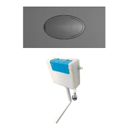 Drench Dual Flush Concealed Cistern with Dual Flush Plate
