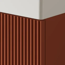 Drench Groove 460mm Fluted Wall Hung Cloakroom Vanity Unit & Basin