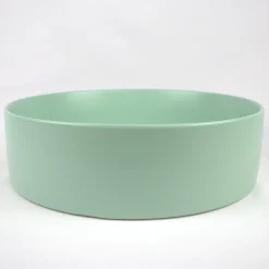 Drench Hue Round Countertop Basin - Minty Green