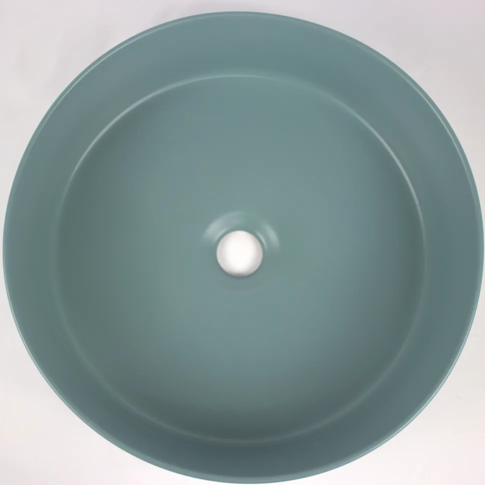 Drench Hue Round Countertop Basin - Teal
