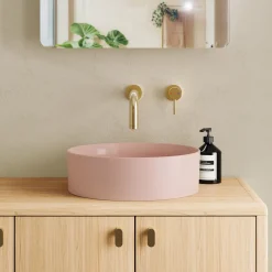 Drench Hue Round Countertop Basin - Light Pink