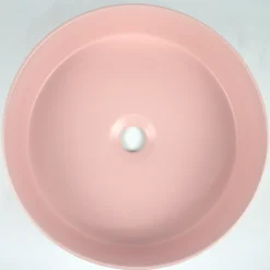 Drench Hue Round Countertop Basin - Light Pink