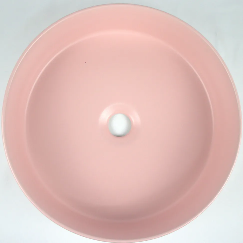Drench Hue Round Countertop Basin - Light Pink
