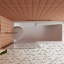 Drench Keyhole Shower Bath & Shower Screen