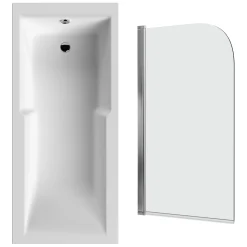 Drench Keyhole Shower Bath & Shower Screen