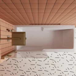 Drench Keyhole Shower Bath & Shower Screen