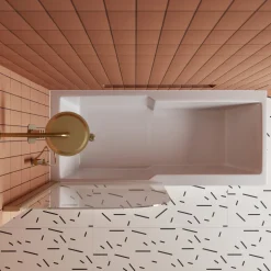 Drench Keyhole Shower Bath & Shower Screen
