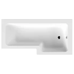 Drench L Shaped Shower Bath & Optional Panel - 1700mm