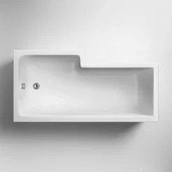 Drench L Shaped Shower Bath & Optional Panel - 1500mm