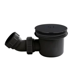 Drench 90mm Matt Black High Flow Shower Tray Waste