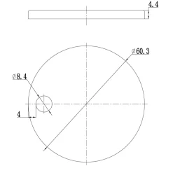 Drench 60mm Toilet Seat Hinge Cover Caps