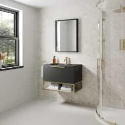 Drench Naturals Beige Concrete PVC Waterproof Bathroom Wall Panel - 1000 x 2400mm