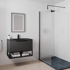 Drench Naturals Gloss White PVC Waterproof Bathroom Wall Panel - 1000 x 2400mm