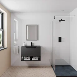 Drench Naturals Gloss White PVC Waterproof Bathroom Wall Panel - 1000 x 2400mm