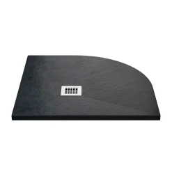 Drench Naturals Graphite Thin Slate-Effect Quadrant Shower Tray