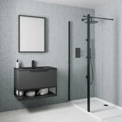 Drench Naturals Grey Terrazzo PVC Waterproof Bathroom Wall Panel - 1000 x 2400mm
