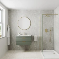 Drench Naturals Matt Stone PVC Waterproof Bathroom Wall Panel - 1000 x 2400mm